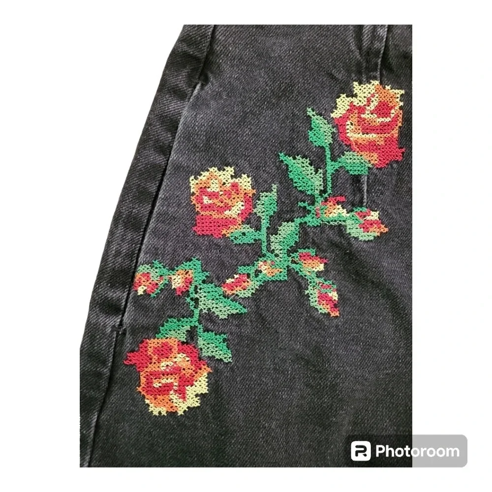 💕Top shop moto cross stitch mini skirt‎